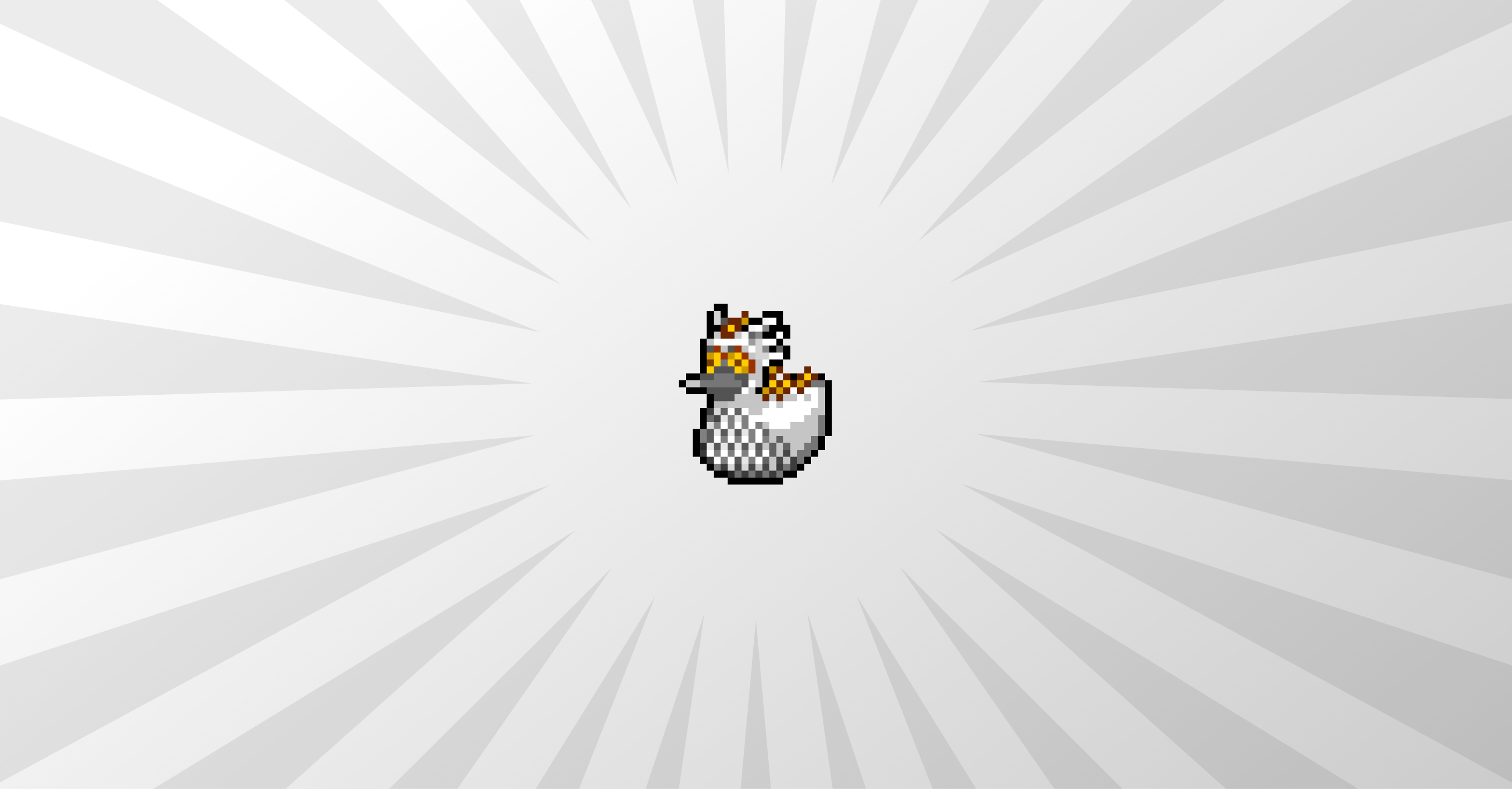 Rare Silver Ducky Lamp