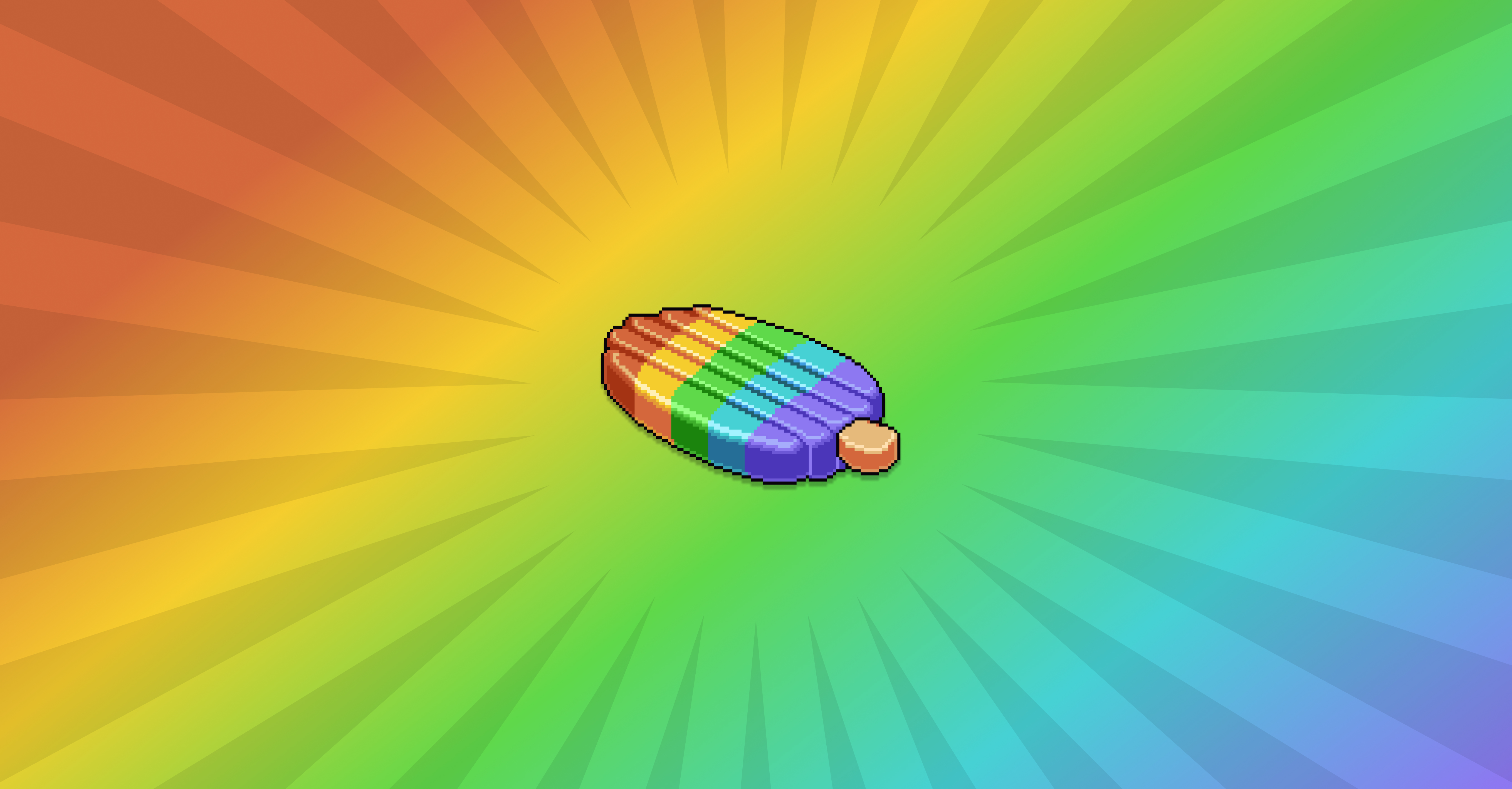 Rainbow Popsicle Float